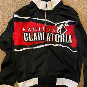 Familia Gladiatoria zip up jacket mens size large mma ufc